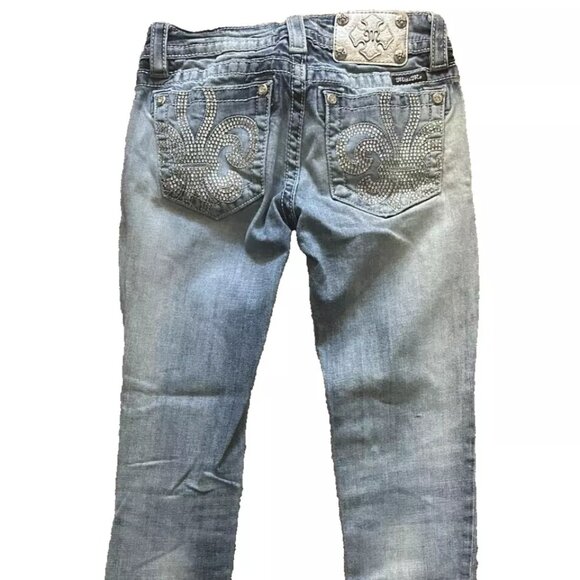 Miss Me Womens Jeans Mid Rise Size 26 Skinny - Picture 7 of 8